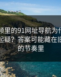 新91视频里的91网址导航为什么总让老用户起疑？答案可能藏在旧贴回流的节奏里