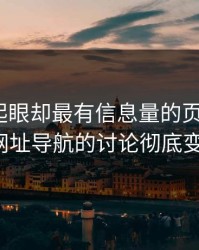 明明不起眼却最有信息量的页面，让91网址导航的讨论彻底变味