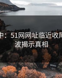 风暴之中：51网网址临近收尾时的风波揭示真相