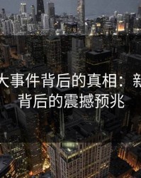 揭秘91大事件背后的真相：新91视频背后的震撼预兆