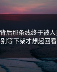 91爆料背后那条线终于被人接上了，别等下架才想起回看