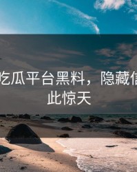 揭秘51吃瓜平台黑料，隐藏信息竟如此惊天